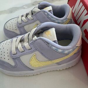 Nike Kids Shoes in Lavender and Yellow